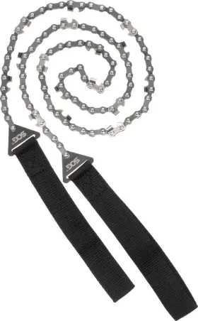 34800141 Sog Pocket Chainsaw 36 Inch Carbon Steel Chain Bidirectional Teeth Nylon Handles