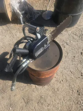 Ds06 Stanley Hydraulic Chainsaw 12 Inch Bar Chain Tested Working Used Watch Video