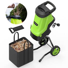 Steelite 17295623799 Electric Wood Chipper Shredder 15-amp Motor 1.75 Inch Cutting