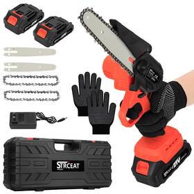 Strceat 704920441225 Mini Chainsaw Cordless 6-inch Handheld Electric Portable Handh