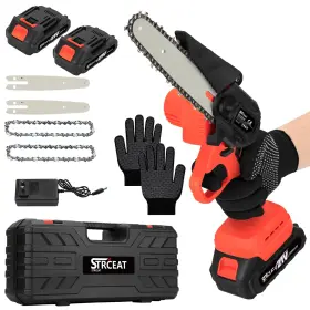 Strceat 704920441225 Mini Chainsaw Cordless 6-inch Handheld Electric Portable Handh