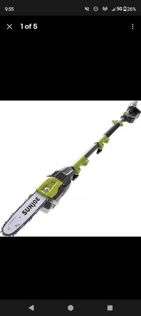 Sun Joe Ion100v-10ps-ct 10 Inch 100v Max Lithium-ion Cordless Telescoping Pole Chain Saw Tool Only