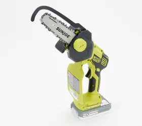 M130955 Sun Joe 24v Cordeless Handheld Chainsaw With Battery In Green