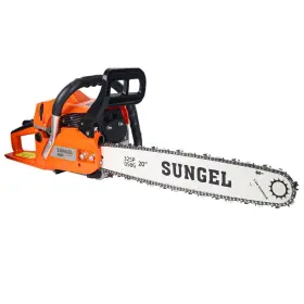 Sungel 797505908671 Gas Powered Chain Saw - 20 Inch 2-cycle 58 Cc Cordless Handheld