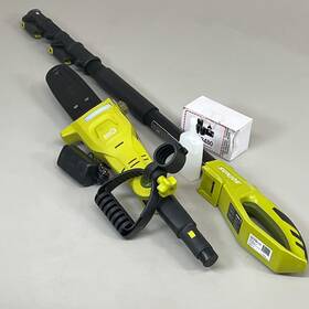 Sunjoe 392303940 Cordless Telescoping Pole Chainsaw Kit 8 Inch With 2.0 Ah Battery 24v-ps8-lte