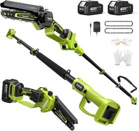 Supstable Apr600 2 In 1 Cordless Pole Saw And Mini Chainsaw 6 Inch Brushless Electric Chain Us
