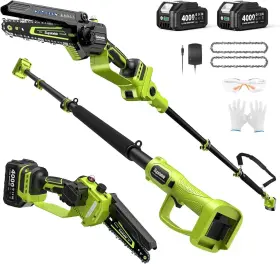 Apr600 Supstable 2 In 1 Cordless Pole Saw And Mini Chainsaw 6 Inch Brushless Electric Chain Us