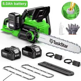 Taskstar Ap16-st-10tf-30 40v Cordless Brushless 16in Chainsaw Kit 2x5.0ah Batt Charger