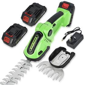 Teanyotink 1197881166 Cordless Electric Hedge Trimmer 2-in-1 Shears And Grass