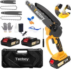 Tecboy B0g2wkbwp8 8 Inch Mini Electric Chainsaw Cordless 6 Portable Chain Saw For Makita 18v