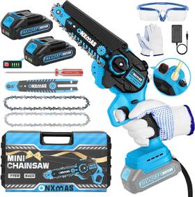 Tech Odj-775-6c-lanse-sxk Mini Chainsaw Cordless 6 Inch Woodranger With 2 Battery And Charger