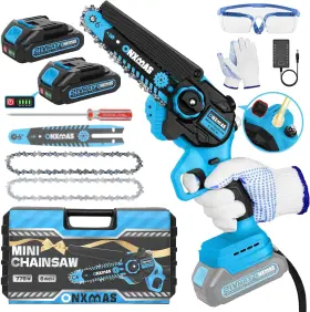 Odj-775-6c-lanse-sxk Tech Mini Chainsaw Cordless 6 Inch Woodranger With 2 Battery And Charger