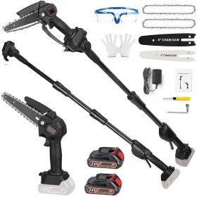 Cp-xy-70 Teqhome 2-in-1 Cordless 8 Inch Pole Saw Upgraded Mini Chainsaw With 21v Electr