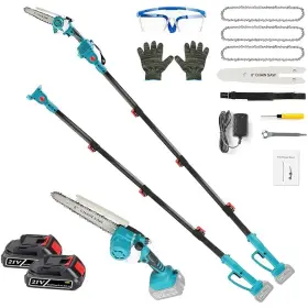 Po-uy-89 Teqhome 2-in-1 Cordless Pole Saw 8 Inch Brushless Mini Chainsaw With Extension