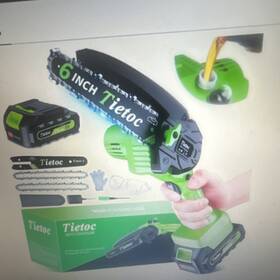 Tietoc Mlq-10c 6 Inch Cordless Mini Chainsaw 21v Battery Auto Lubrication
