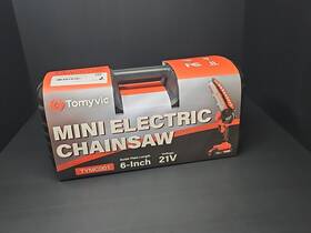Tomyvic Tymc001-02t1 6-inch Mini Cordless Electric Chainsaw Complete Kit In Case
