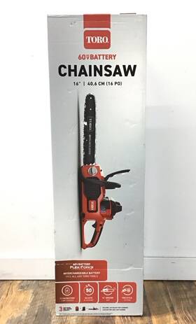 Toro 021038518503 Flex-force 60-volt Max 16-in Brushless Battery 2.5 Ah Chainsaw