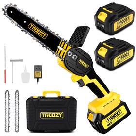 Troozy 850043096115 Mini Chainsaw Cordless 6 Inch 3000mah Battery Powered Electric Brushle