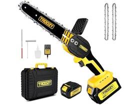 Troozy 850055797383 Mini Chainsaw Cordless 6 Inch Black 6inch