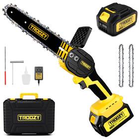 Troozy 850055798601 Mini Chainsaw Cordless 6 Inch Brushless Electric Handheld Chain Saw With 3.0
