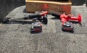 Ueekee Gjb-003 Red Cordless Pole Saw Mini Chainsaw With 20v Battery Powered For Trimming