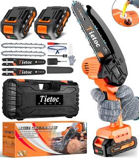 Unique 313101429459 Mini Chainsaw 6 Inch Cordless Portable Electric Chain Saw Small Handheld Batter
