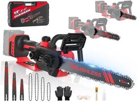 Uniqwamo 742404488243 3-in-1 Chainsaw For Milwaukee M18 18v Battery 12-inch/ 8-inch/ 6-inch 1000w Cord