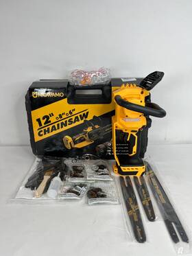 Uniqwamo Ms-101 Yellow Black 12 Inch 8 6 3-in-1 Brushless Motor Mini Chainsaw