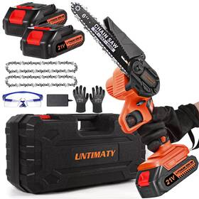 Untimaty 084045892882 S210202setus-mcp-wlh 6 Mini Chainsaw With 2 Batteries Chains 6-inch