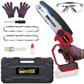 Urmax 790758456517 Cordless Mini Chainsaw For Milwaukee M18 Battery Pruning Chain Saw 6 Inch Wi