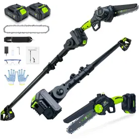 V-modest 786661668086 2-in-1 Cordless Pole Saw 6 Inch Brushless Chainsaws Mini Handh V-modest 786661668086 2-in-1 Cordless Pole Saw 6 Inch Brushless Chainsaws Mini Handh