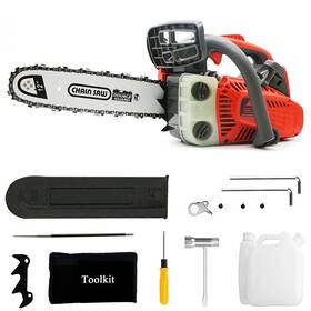 V-modest Bh-gcs02 25.4cc Gas Top Handle Chainsaw 12ftft Bar Chain 2-stroke Engine 1.36 Hp/1 Kw