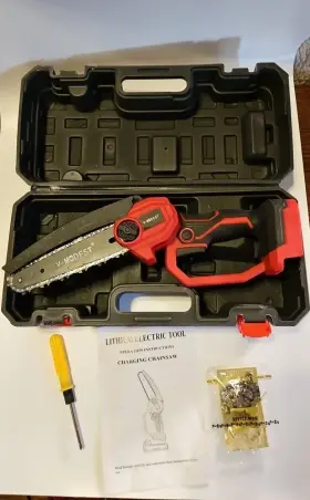 Usbh-ec06c V-modest 6 Mini Chainsaw Cordless With Auto-oiler Portable Electric Chain Saws Inch