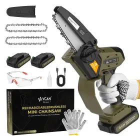 Dc61008 Vcan Active Mini Chainsaw Cordless 21v 5 Inch Portable Handheld Small Cha