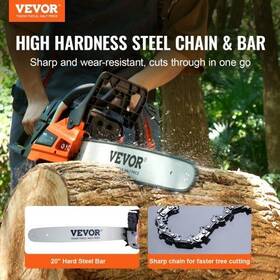 Vevor 197988411314 58cc 20 Inch Gasoline Chainsaw Gas Powered Wood Cutting Engine Chain Saw