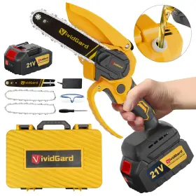 7n-0ct8-vlmf Vividgard Long-range 6-inch Cordless Chainsaw 21v 4000mah Mini Lightweight Electric