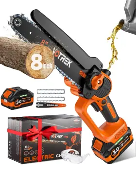 Cs-ec800-1b-100us Votrek Vt--cs-ec800-1b-100us 8-inch Mini Chainsaw Cordless 3.0ah Battery Powered Electric Chain Saw Ha