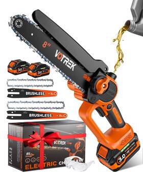 Votrek Vt--cs-ec800-46in-2c-100us Unique Gift For Men Mini Chainsaw Cordless 8 Inch And 6 Powerful Safe