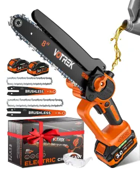 Cs-ec800-46in-2c-100us Votrek Vt--cs-ec800-46in-2c-100us Unique Gift For Men Mini Chainsaw Cordless 8 Inch And 6 Powerful Safe