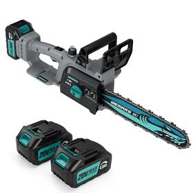 Wemars 810147641451 20v Brushles Cordless Chainsaw 12-inch Lightweight Battery Powered C