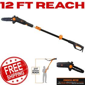 Wen 313048557536 Electric Telescoping Pole Saw 15 Ft Branch Cutter 8 Inch 6 Amp Tree Trimmer Chainsaw