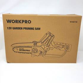 Workpro W125077ae Mini Chainsaw 6.3 Inch Cordless Electric Compact Wood Pruning With Batteries