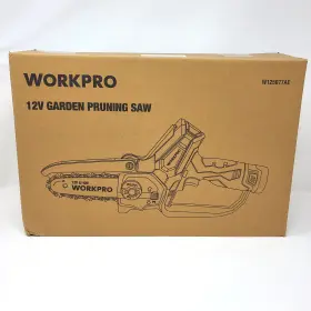 W125077ae Workpro Mini Chainsaw 6.3 Inch Cordless Electric Compact Wood Pruning With Batteries