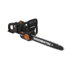Worx Mowg385 16 Inch 40v Brushless Cordless Auto Chain Oiler Chainsaw Battery Charger Set