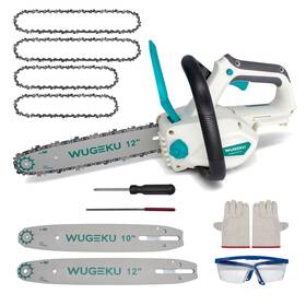 Wugeku 717701866506 12 Inch And 10 Electric Chainsaw Cordless Tool Only For Makita Batteries Brushle
