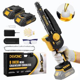 Xgold 751757408617 Devonic Brushless Electric Chainsaw Cordless 8-inch Portable Small