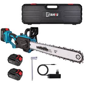 Yahhu 732904206928 Motosierra El Ctrica De 2 Baterias 12 Pulgadas Para Podar Cortar Arboles Le A
