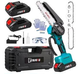 Yahhu Tcplht7 6 Inch Mini Chainsaw Portable Electric Cordless