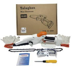 Yalaghon 427281870116 New Mini Chainsaw Fs-001 6 Inch Cordless
