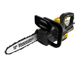 Yardworks Egt050035 10 Inch Cordless Chainsaw 20v Battery Powered Electric Tree Cutting Pruning Saw Kit